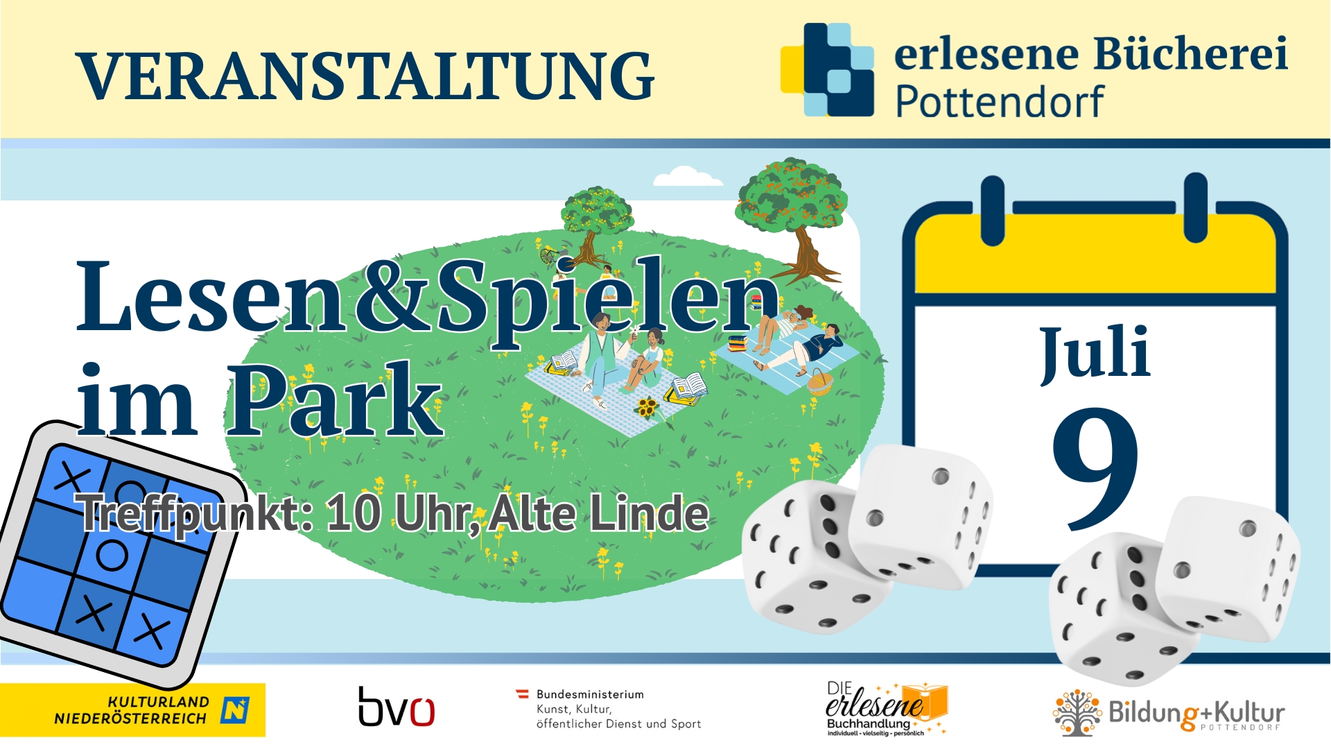Lesen & Spielen im Park